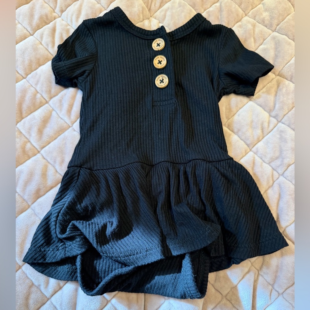 Posh Peanut Ribbed Bodysuit Dress